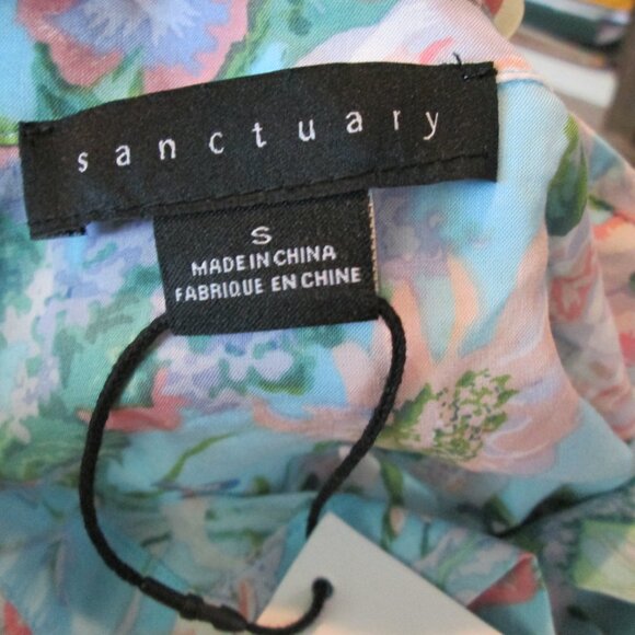 Sanctuary Women's Floral Short-Sleeve Pajama Top NWT S - Picture 4 of 6